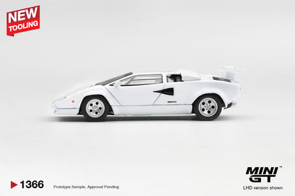 *Pre-Order* Mini GT No.1366 Lamborghini Countach LP500S White
