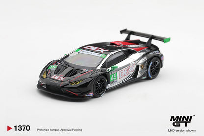 *Pre-Order* Mini GT No.1370 Lamborghini Huracan GT3 EVO2 #45 DEX Wayne Taylor Racing 2025 IMSA Chevrolet Grand Prix Class Winner