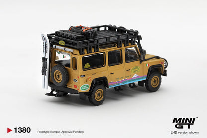 *Pre-Order* Mini GT No.1380 Land Rover Defender 110 1998 Camel Trophy Tierra del Fuego CT.24 Italy