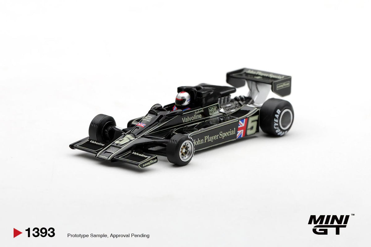 *Pre-Order* Mini GT No.1393 Lotus 78 #5 Mario Andretti 1977 US GP West Winner