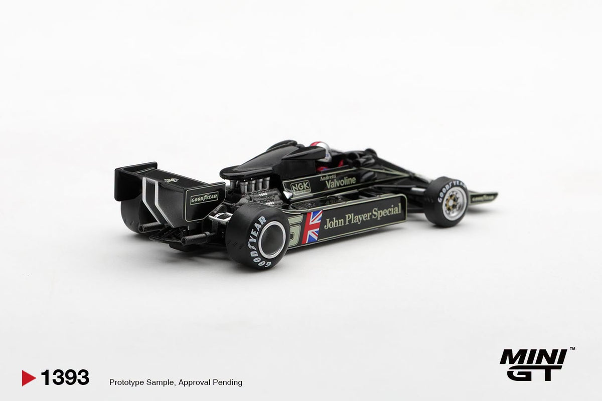 *Pre-Order* Mini GT No.1393 Lotus 78 #5 Mario Andretti 1977 US GP West Winner