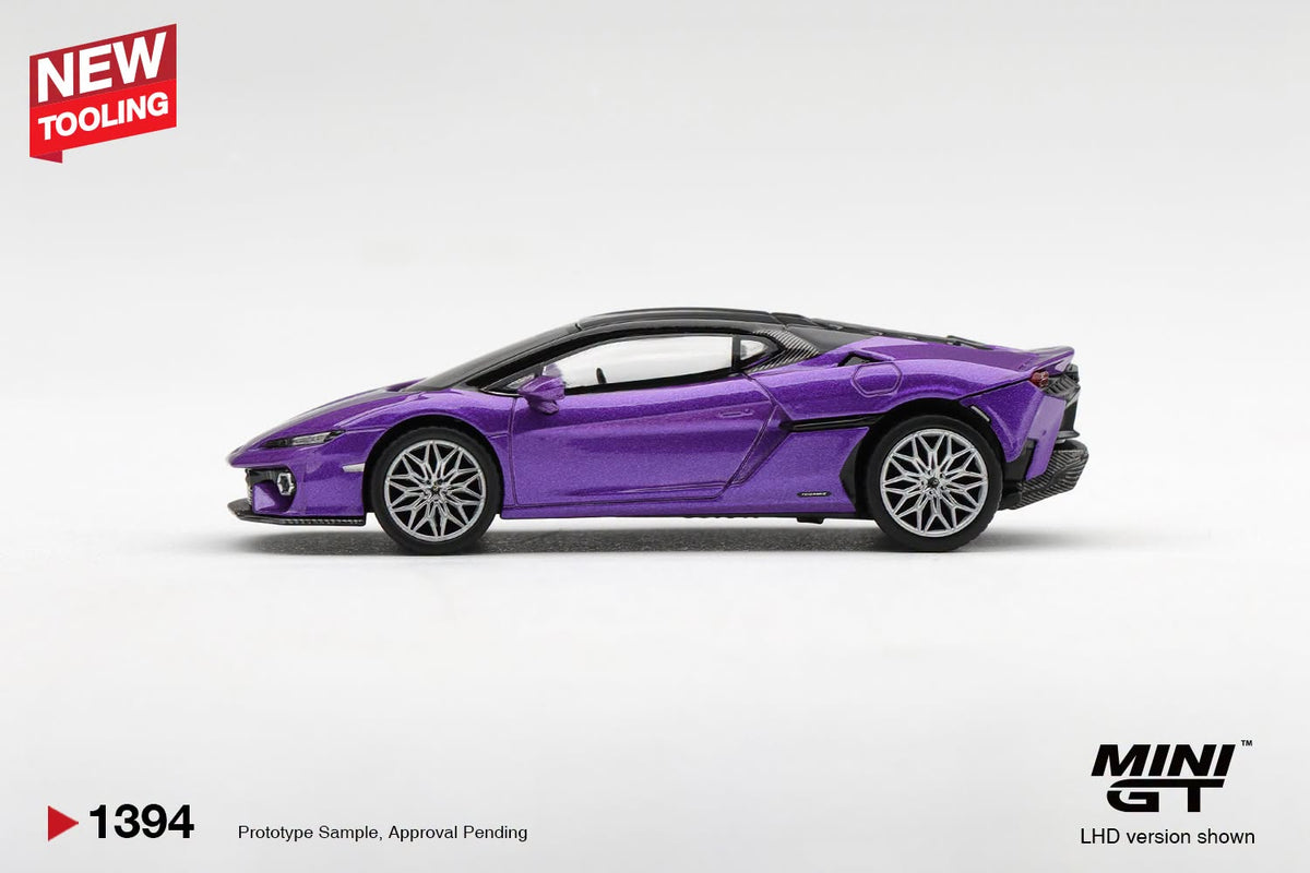 *Pre-Order* Mini GT No.1394 Lamborghini Temerario Viola Pasifae