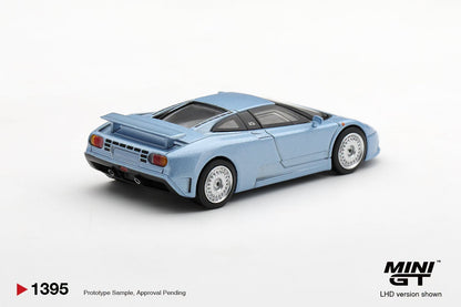 *Pre-Order* Mini GT No.1395 Bugatti EB110 GT Azzurro Metallizzato Mondial de l'Automobile 1992
