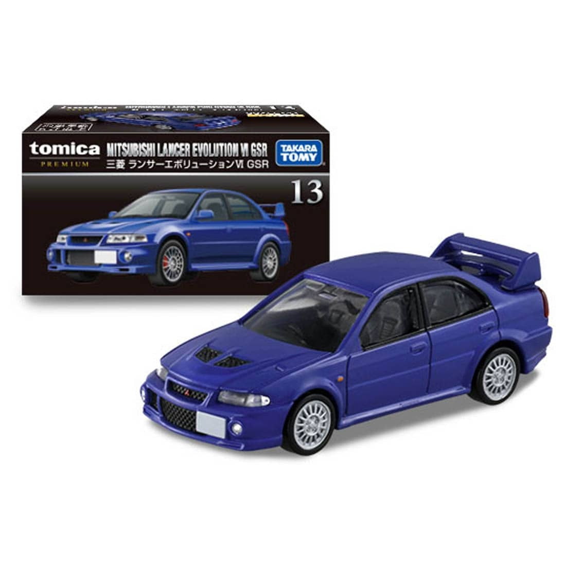 Tomica Premium No.13 Mitsubishi Lancer Evolution VI GSR (Icelle Blue)