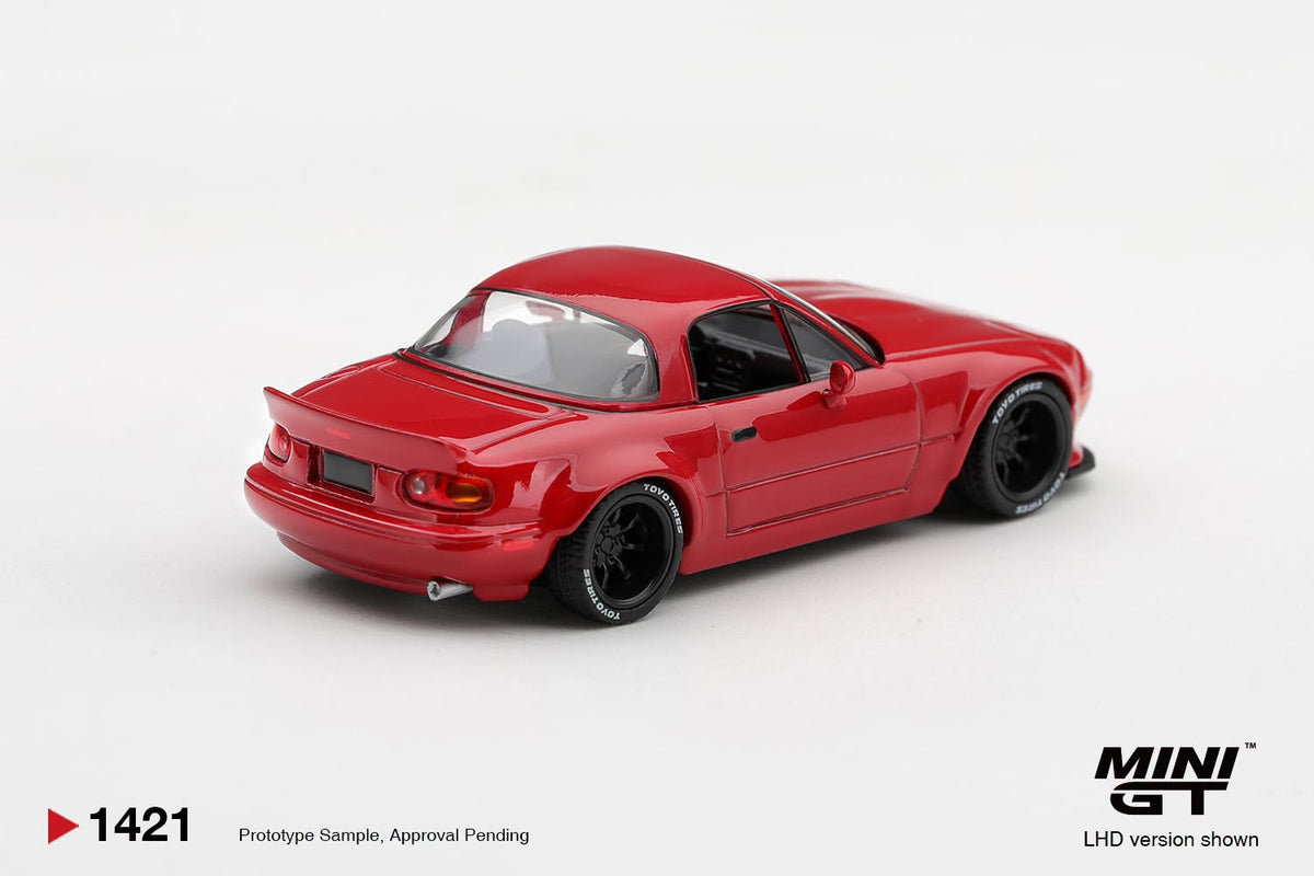 *Pre-Order* Mini GT No.1421 Mazda MX-5 (NA) Pandem Classic Red