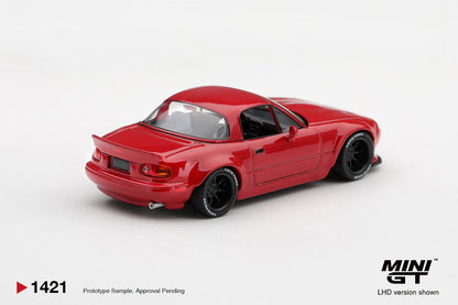 *Pre-Order* Mini GT No.1421 Mazda MX-5 (NA) Pandem Classic Red