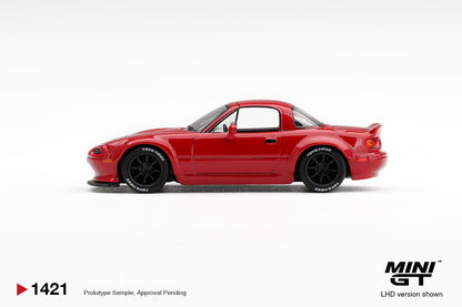 *Pre-Order* Mini GT No.1421 Mazda MX-5 (NA) Pandem Classic Red