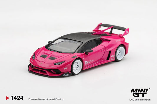 *Pre-Order* Mini GT No.1424 LB★WORKS Lamborghini Huracán GT Ruby Purple