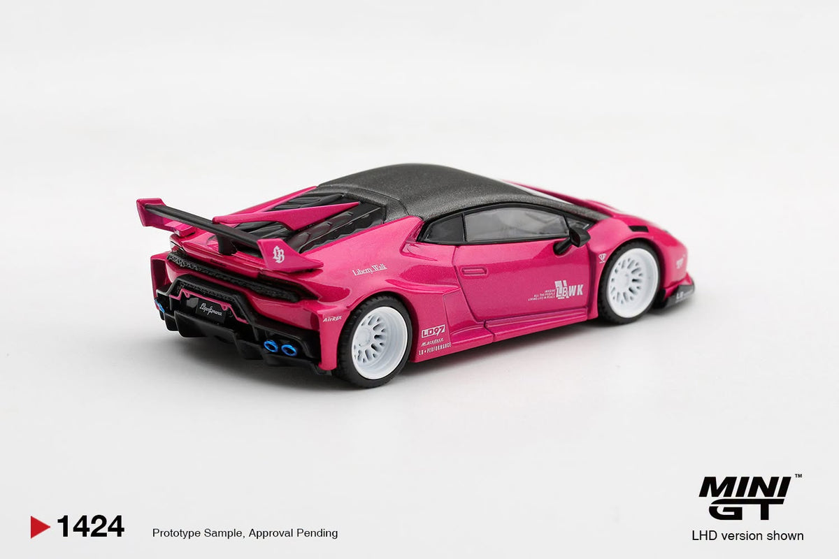*Pre-Order* Mini GT No.1424 LB★WORKS Lamborghini Huracán GT Ruby Purple