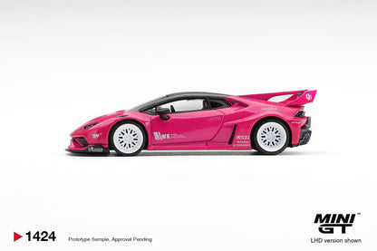 *Pre-Order* Mini GT No.1424 LB★WORKS Lamborghini Huracán GT Ruby Purple