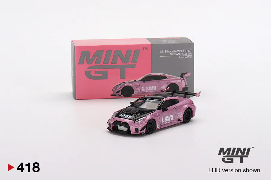 Mini GT No.418 LB-Silhouette WORKS GT NISSAN 35GT-RR Ver.2 Passion Pink