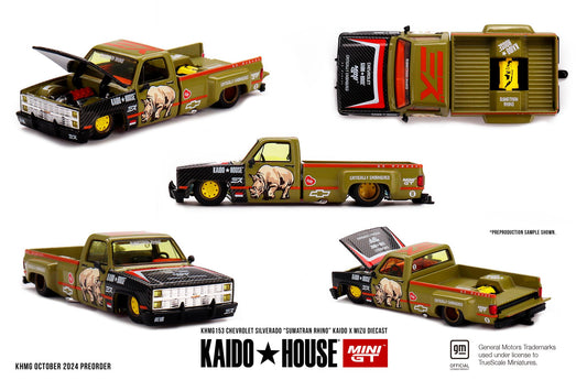 *Pre-Order* Mini GT x Kaido House No.153 Chevrolet Silverado “Sumatran Rhino” KAIDO x MIZU Diecast