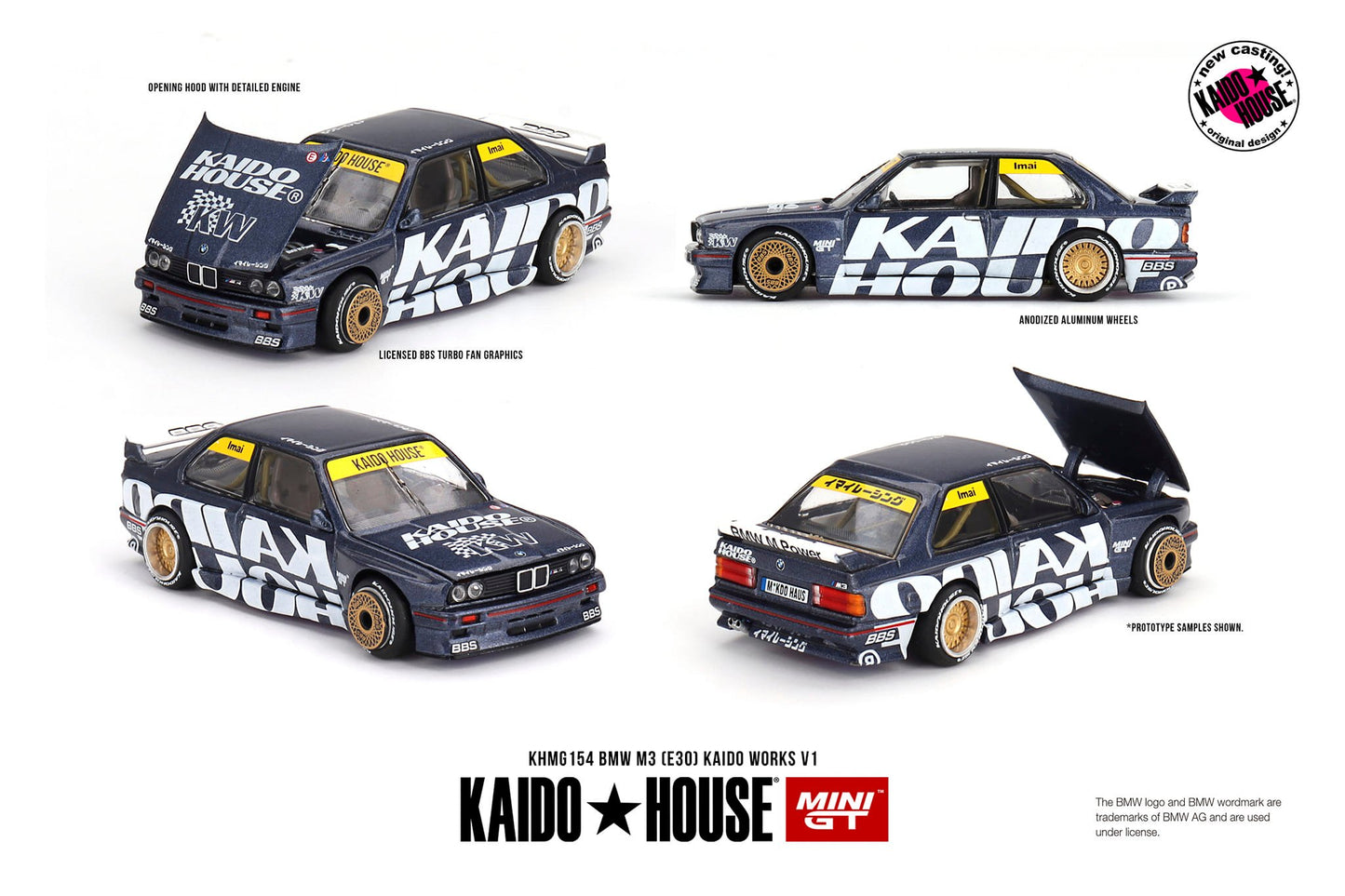 *Pre-Order* Mini GT x Kaido House No.154 BMW M3 (E30) KAIDO WORKS V1