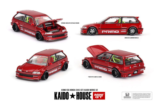 *Pre-Order* Mini GT x Kaido House No.156 Honda Civic (EF) KAIDO WORKS V2