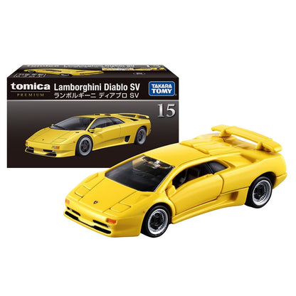 Tomica Premium No.15 Lamborghini Diablo SV (Yellow)