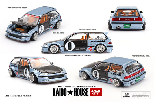 *Pre-Order* Mini GT x Kaido House No.179 Honda Civic (EF) Kaido Roulette V1