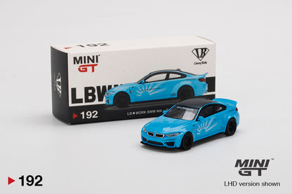 Mini GT No.192 LB★WORKS BMW M4 Baby Blue