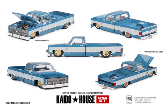 *Pre-Order* Mini GT x Kaido House No.192 Chevrolet Silverado Dually Vintage Spec V1