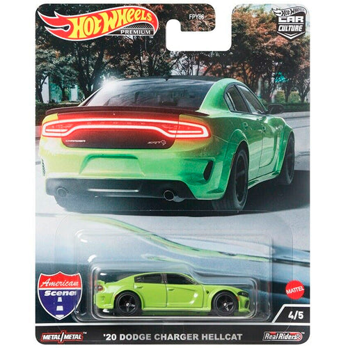 Hot Wheels Premium Car Culture American Scene 4/5 '20 Dodge Charger Hellcat - Japanese Stock