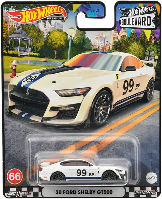 Hot Wheels Premium 2020 Boulevard Series #66 '20 Ford Shelby GT500 (White) - Japanese Stock