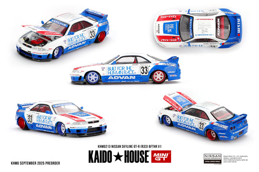 *Pre-Order* Mini GT x Kaido House No.213 Nissan Skyline GT-R (R33) BFTHR V1