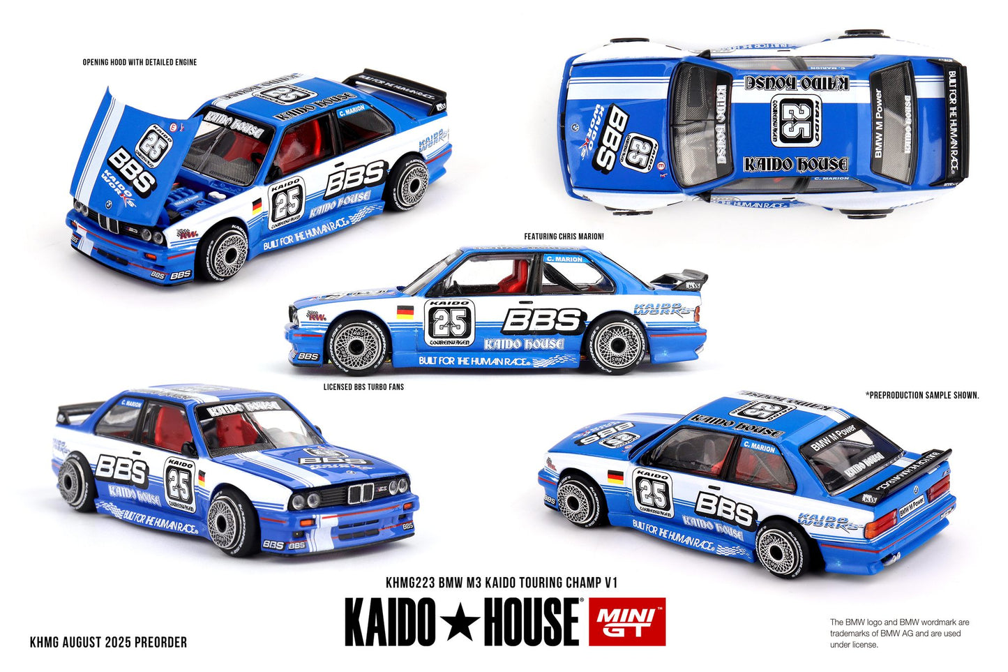 *Pre-Order* Mini GT x Kaido House No.223 BMW M3 Kaido Touring Champ V1