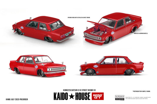 *Pre-Order* Mini GT x Kaido House No.229 Datsun 510 Street Nismo V3