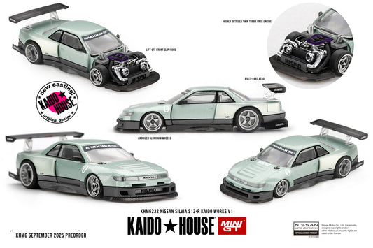 *Pre-Order* Mini GT x Kaido House No.232 Nissan Silvia S13-R KAIDO WORKS V1