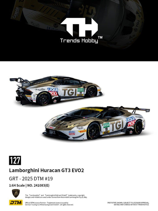 *Pre-Order* Trends Hobby No.241083(E) Lamborghini Huracan GT3 EVO2 GRT - 2025 DTM #19