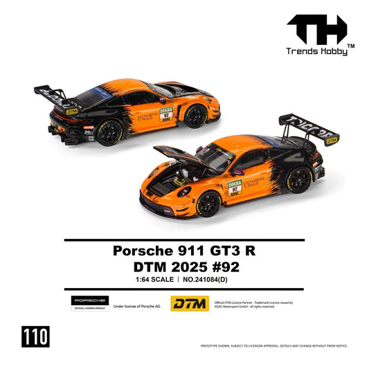 *Pre-Order* Trends Hobby No.241084(D) Porsche 911 GT3 R DTM 2025 - #92 Orange-Black