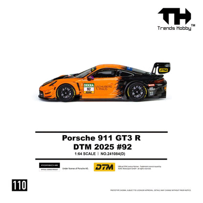 *Pre-Order* Trends Hobby No.241084(D) Porsche 911 GT3 R DTM 2025 - #92 Orange-Black