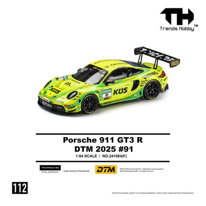 *Pre-Order* Trends Hobby No.241084(F) Porsche 911 GT3 R DTM 2025 - #91 Yellow-Green