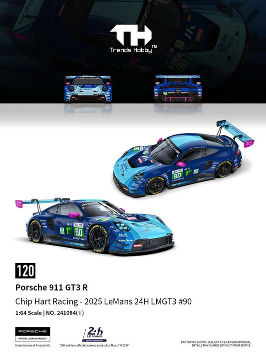 *Pre-Order* Trends Hobby No.241084(I) Porsche 911 GT3 R Chip Hart Racing - 2025 LeMans 24H LMGT3 #90