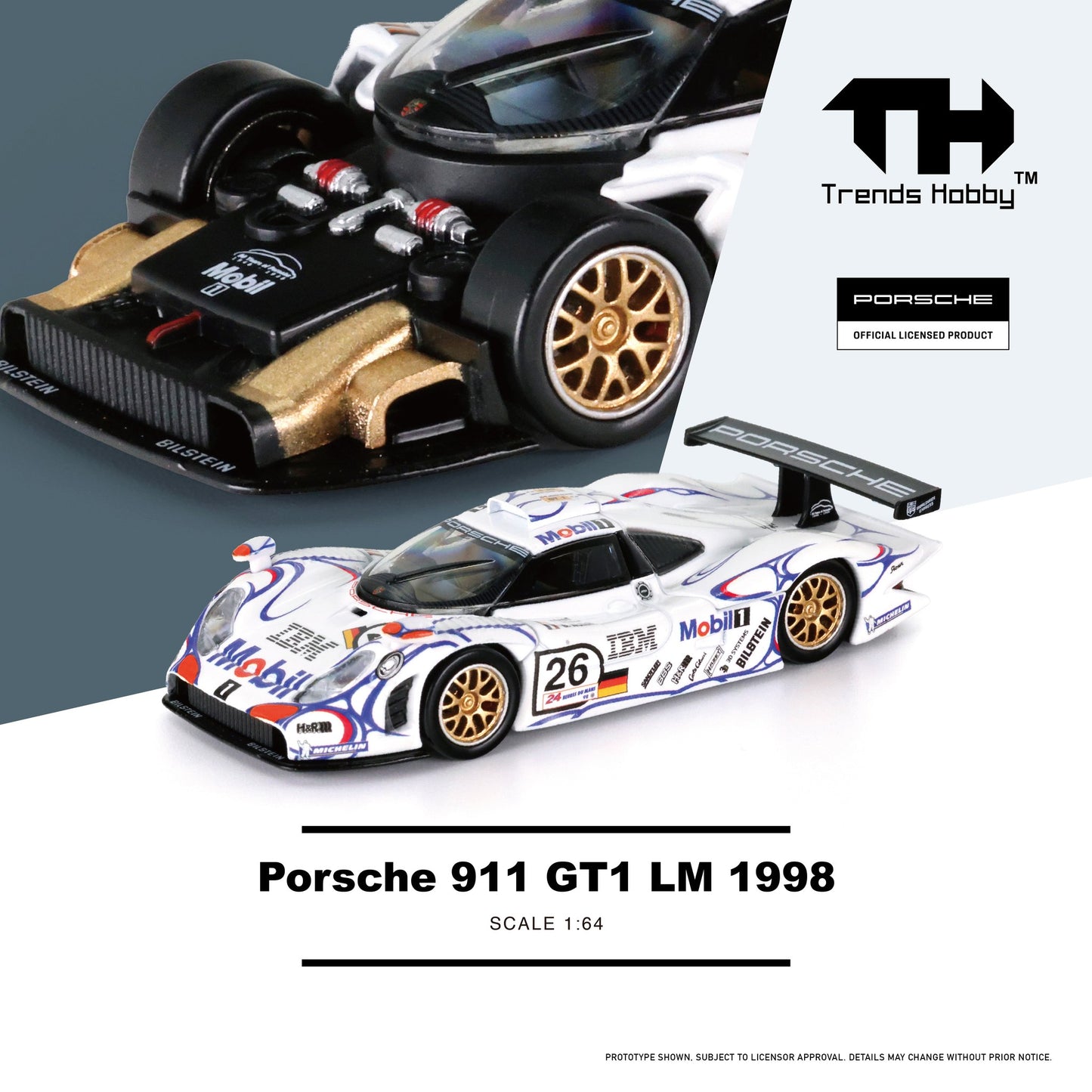 Trends Hobby No.241085(B) Porsche 911 GT1 LM 1998