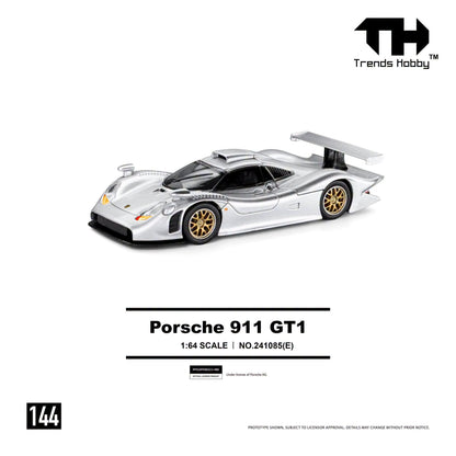 *Pre-Order* Trends Hobby No.241085(E) Porsche 911 GT1 1988 - Silver