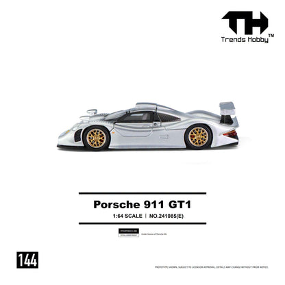 *Pre-Order* Trends Hobby No.241085(E) Porsche 911 GT1 1988 - Silver
