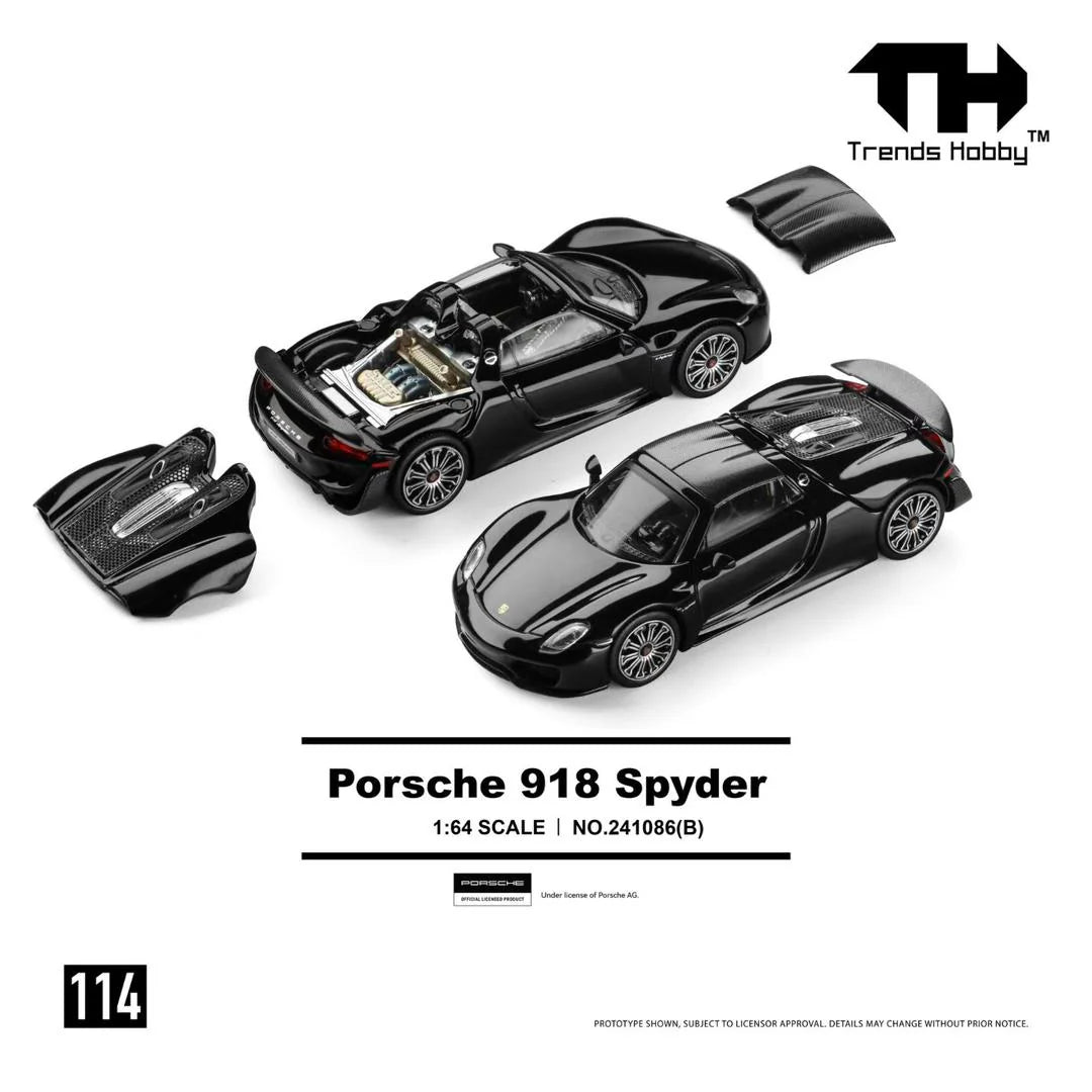 *Pre-Order* Trends Hobby No.241086(B) Porsche 918 Spyder Black