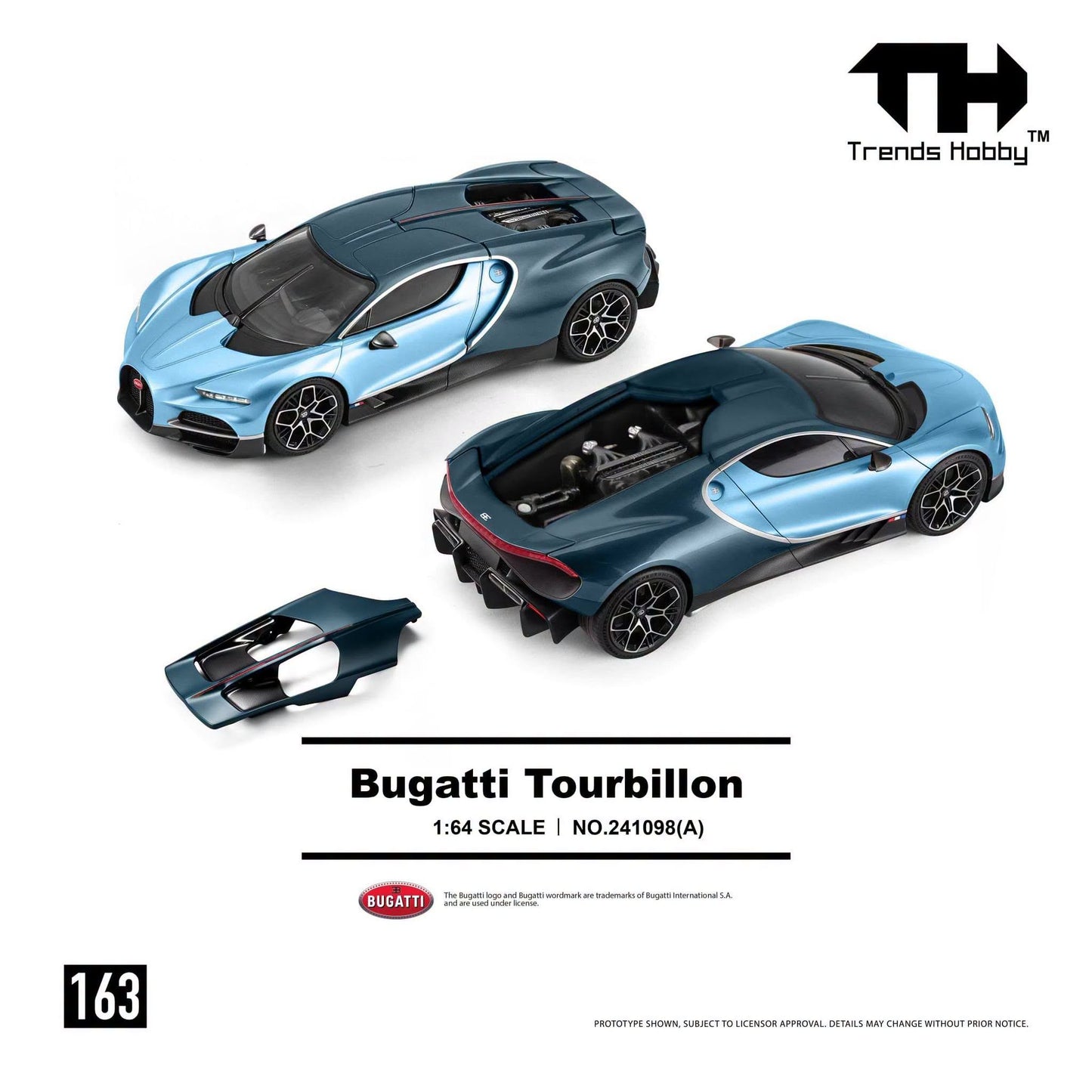 *Pre-Order* Trends Hobby No.241098(A) Bugatti Tourbillon - Atlantic Blue