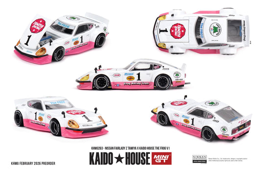 *Pre-Order* Mini GT x Kaido House No.263 Nissan Fairlady Z TAMIYA x KAIDO HOUSE "The FROG" V1
