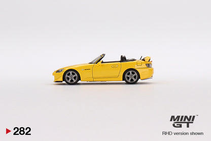 Mini GT No.282 Honda S2000 Type S New Indy Yellow Pearl