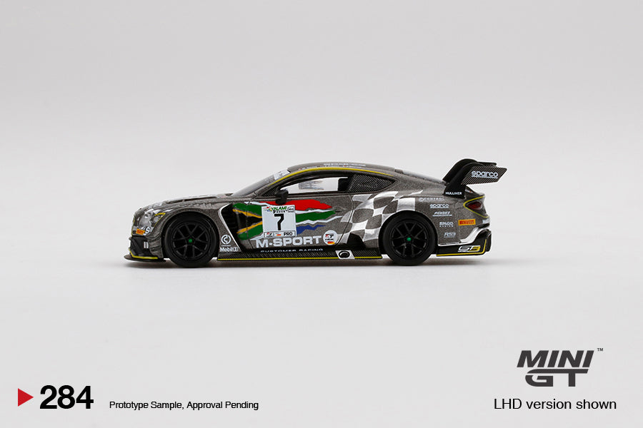 Mini GT No.284 Bentley Continental GT3 #7 2020 Intercontinental GT Challenge Kyalami 9 Hrs Bentley Team M-Sport