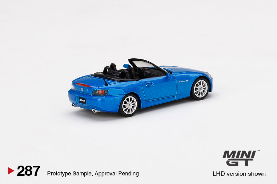 Mini GT No.287 Honda S2000 (AP2) Bermuda Blue Pearl