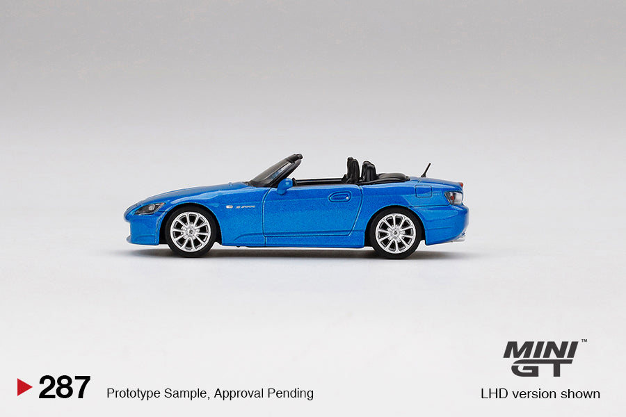 Mini GT No.287 Honda S2000 (AP2) Bermuda Blue Pearl