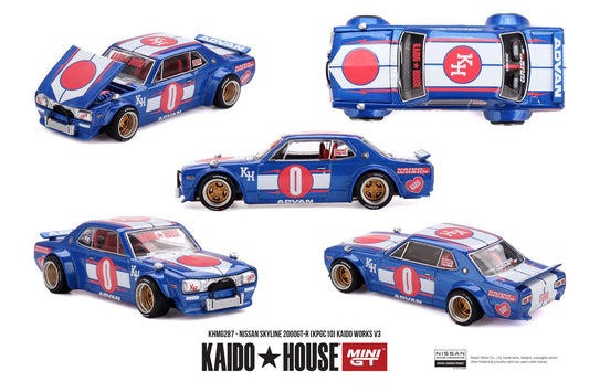 *Pre-Order* Mini GT x Kaido House No.287 Nissan Skyline 2000GT-R (KPGC10) Kaido Works V3