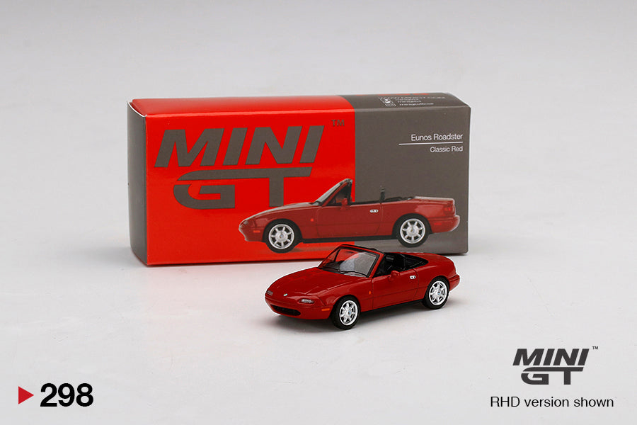 Mini GT No.298 Eunos Roadster Classic Red