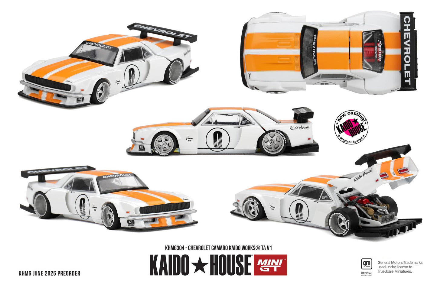 *Pre-Order* Mini GT x Kaido House No.304 Chevrolet Camaro KAIDO WORKS TA V1