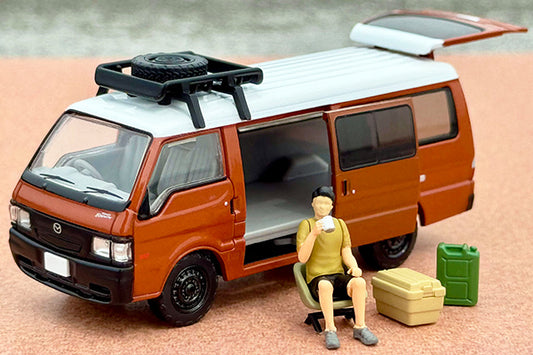 *Pre-Order* Tomytec Tomica Limited Vintage Neo LV-N310d Mazda Bongo Brawny Van Custom Specification (Brown) Roof Carrier (Figure Included)