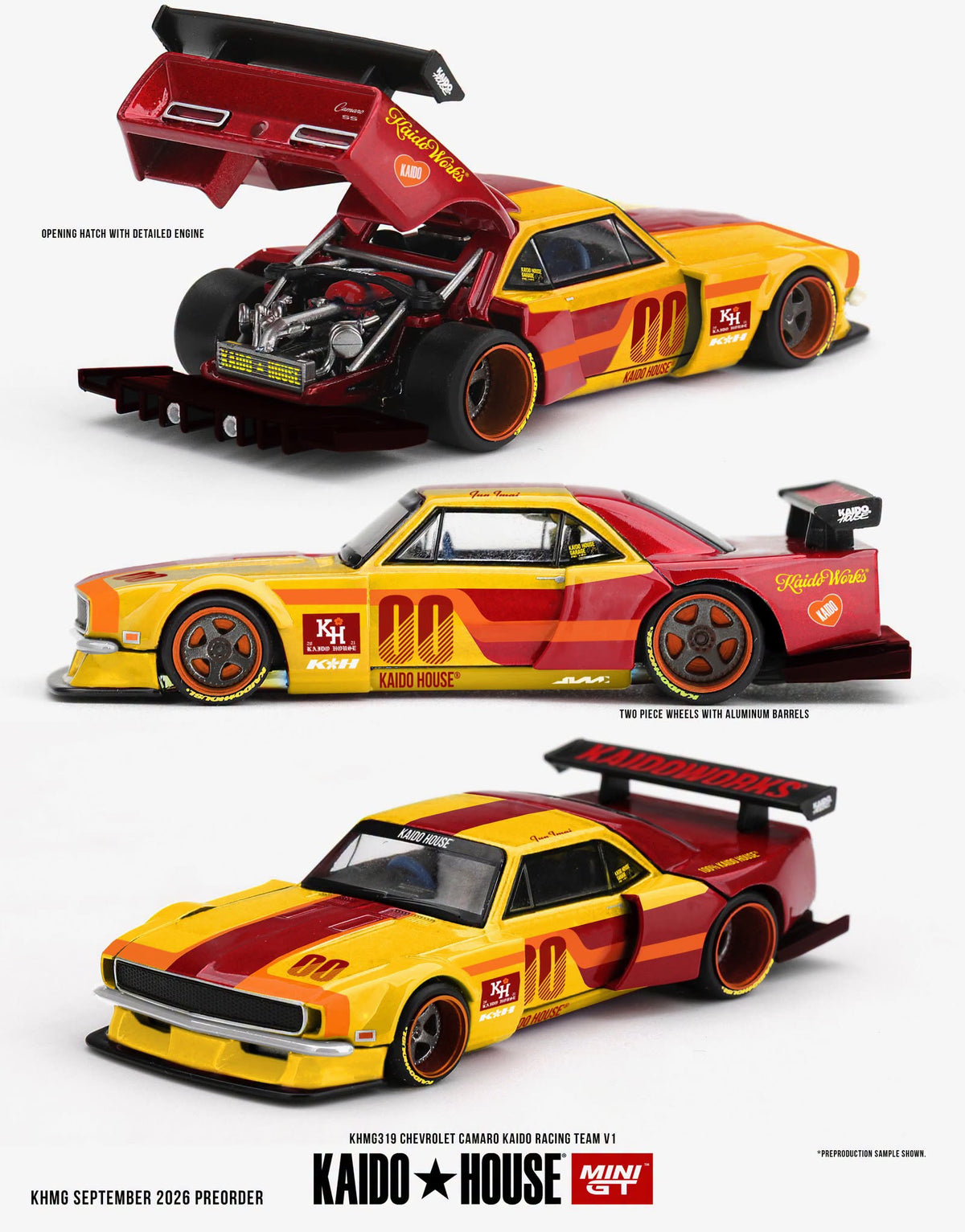 *Pre-Order* Mini GT x Kaido House No.319 Chevrolet Camaro Kaido Racing Team V1