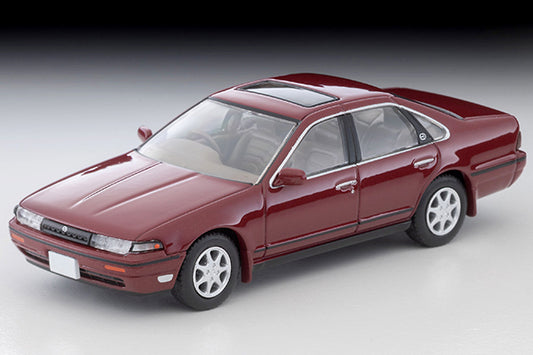 *Pre-Order* Tomytec Tomica Limited Vintage Neo LV-N319d Nissan Cefiro Town Ride N (Wine Red) 1991 Model