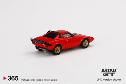 Mini GT No.365 Lancia Stratos HF Stradale Rosso Arancio